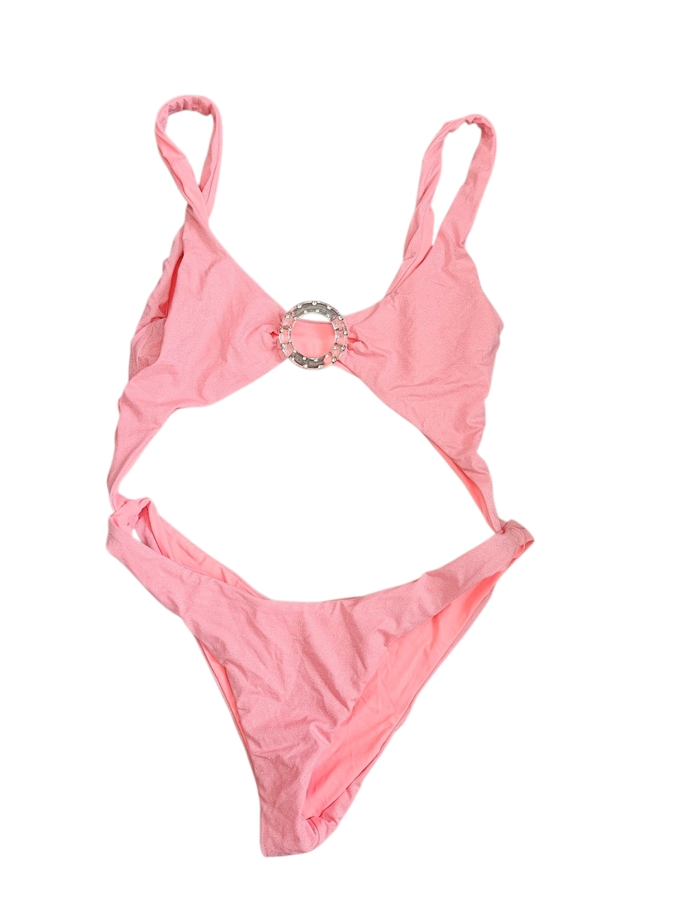 Beach Bunny Kendall Glitter Monokini - Pink Size M - Picture 2 of 6